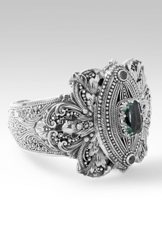Overflowing Fulfillment Cuff Bracelet™ in Green Fluorite & Bali Hai™ Mystic Topaz - Cuff - only found at SARDA™