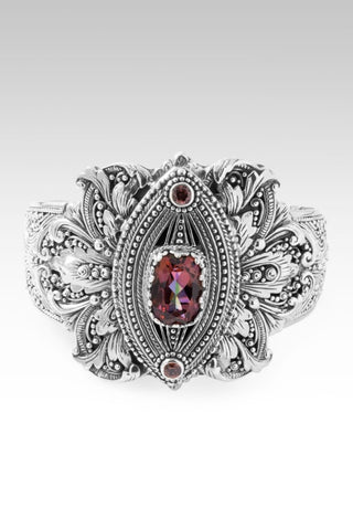 Overflowing Fulfillment Cuff Bracelet™ in Hayward's Muse™ Mystic Quartz & Red Velvet Zircon - Cuff - only found at SARDA™