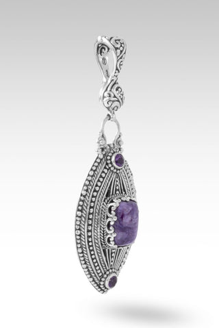 Overflowing Gratitude Pendant™ in Charoite & Amethyst - Multi Stone - only found at SARDA™