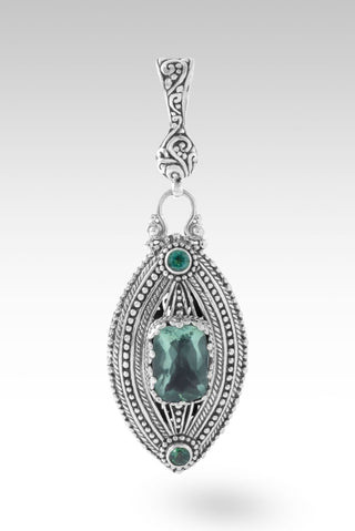 Overflowing Gratitude Pendant™ in Green Fluorite & Bali Hai™ Mystic Topaz - Multi Stone - only found at SARDA™