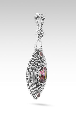 Overflowing Gratitude Pendant™ in Hayward's Muse™ Mystic Quartz & Red Velvet Zircon - Multi Stone - only found at SARDA™