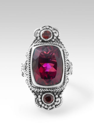 Overflowing Kindness Ring™ in Bee Pink™ Mystic Quartz & Garnet - Statement - only found at SARDA™