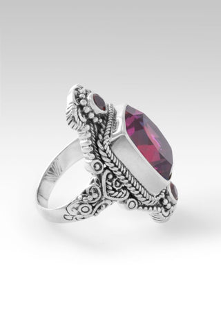 Overflowing Kindness Ring™ in Bee Pink™ Mystic Quartz & Garnet - Statement - only found at SARDA™