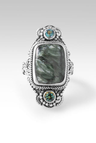 Overflowing Kindness Ring™ in Seraphinite & River Ride™ Mystic Quartz - Statement - only found at SARDA™