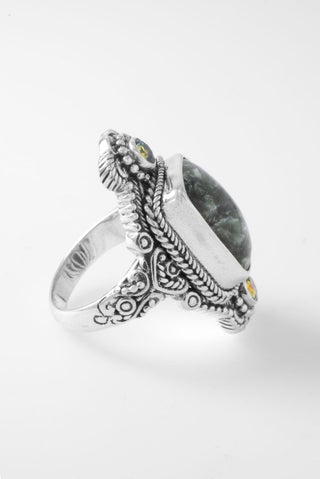 Overflowing Kindness Ring™ in Seraphinite & River Ride™ Mystic Quartz - Statement - only found at SARDA™
