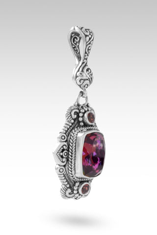 Overflowing Mercy Pendant™ in Bee Pink™ Mystic Quartz & Garnet - Multi Stone - only found at SARDA™