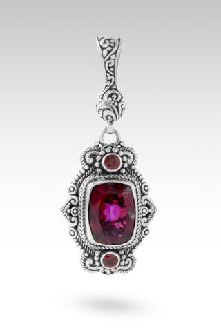 Overflowing Mercy Pendant™ in Bee Pink™ Mystic Quartz & Garnet - Multi Stone - only found at SARDA™
