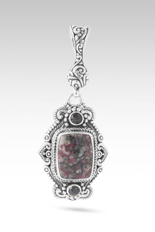 Overflowing Mercy Pendant™ in Eudialyte & Black Spinel - Multi Stone - only found at SARDA™