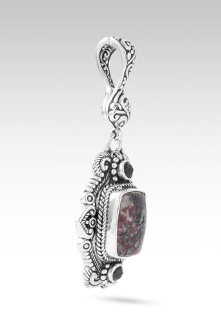 Overflowing Mercy Pendant™ in Eudialyte & Black Spinel - Multi Stone - only found at SARDA™
