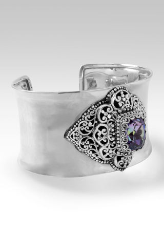 Overwhelming Love Cuff Bracelet™ in Bluejay Jazz™ Mystic Quartz - Cuff - only found at SARDA™