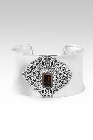 Overwhelming Love Cuff Bracelet™ in Smoky Quartz - Cuff - only found at SARDA™