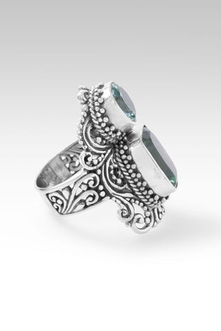 Overwhelming Peace Ring™ in Green Fluorite & Paraiba Lab Created Spinel - Statement - only found at SARDA™
