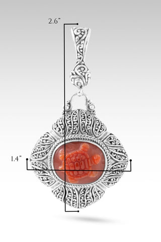 Part of The Masterpiece Pendant™ in Carnelian - Single Stone - only found at SARDA™
