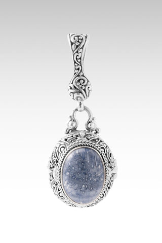 Peace Be Still Pendant II™ in Blue Sponge Coral - Single Stone - only found at SARDA™