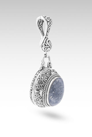 Peace Be Still Pendant II™ in Blue Sponge Coral - Single Stone - only found at SARDA™