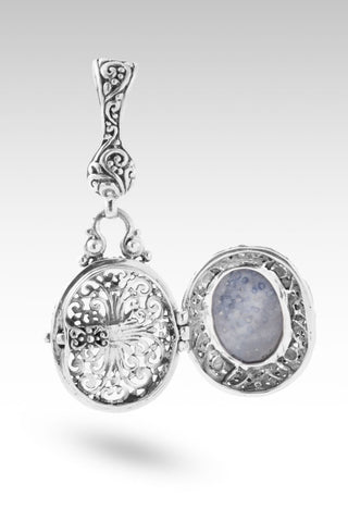 Peace Be Still Pendant II™ in Blue Sponge Coral - Single Stone - only found at SARDA™