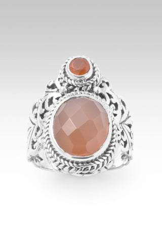 Peace Beyond Understanding Ring™ in Orange Moonstone & Carnelian - Statement - only found at SARDA™