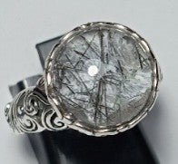 Peace Given Ring™ in Black Tourmalinated Quartz - Statement - only found at SARDA™