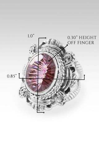 Peace In Storms Ring™ in Hayward's Muse™ Mystic Quartz - Dinner - only found at SARDA™