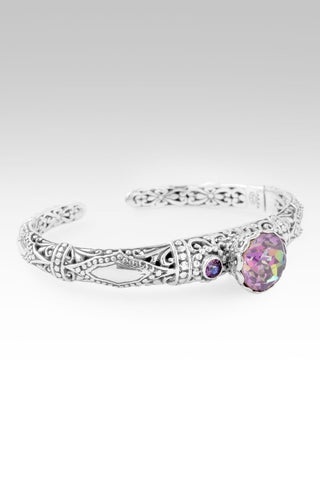 Peace in & Thru It Cuff Bracelet™ in Britsh Tearose™ Mystic Quartz & English Tearose™ Mystic Topaz - Cuff - only found at SARDA™