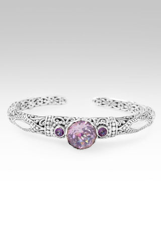 Peace in & Thru It Cuff Bracelet™ in Britsh Tearose™ Mystic Quartz & English Tearose™ Mystic Topaz - Cuff - only found at SARDA™