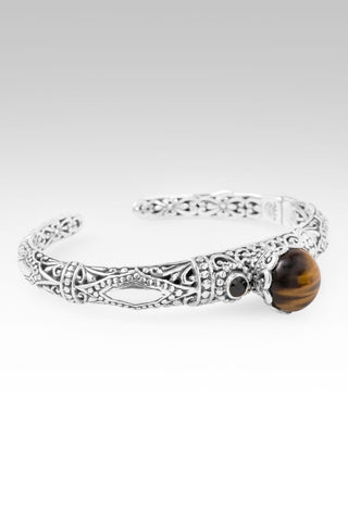Peace in & Thru It Cuff Bracelet™ in Tiger's Eye & Black Spinel - Cuff - only found at SARDA™