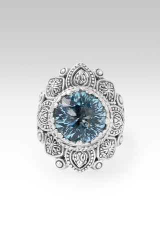 Peace in UR Presence Ring™ in Arctic Blue Topaz - Statement - only found at SARDA™