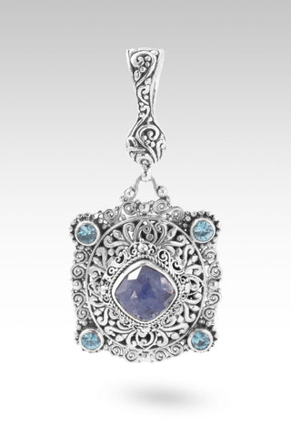 Peace Within Pendant™ in Tanzanite & Blue Zircon - Multi Stone - only found at SARDA™