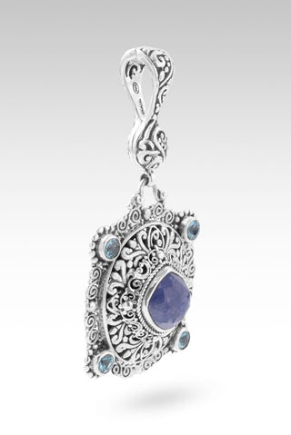 Peace Within Pendant™ in Tanzanite & Blue Zircon - Multi Stone - only found at SARDA™
