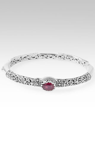 Perfect Harmony Bangle Bracelet™ in Red Ruby - Bangle - only found at SARDA™