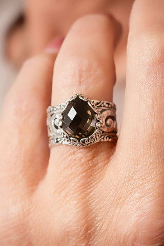 Perfect Love Ring II™ in Smoky Quartz - Dinner - only found at SARDA™