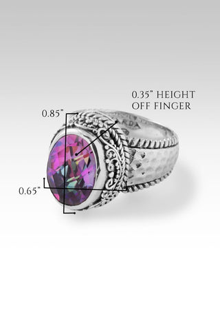 Perfecter of Peace Ring™ in Xanadu™ Mystic Quartz - Dinner - only found at SARDA™