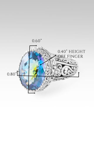 Perfector Of All Ring™ in Peter Pan Green™ Mystic Quartz - Dinner - only found at SARDA™