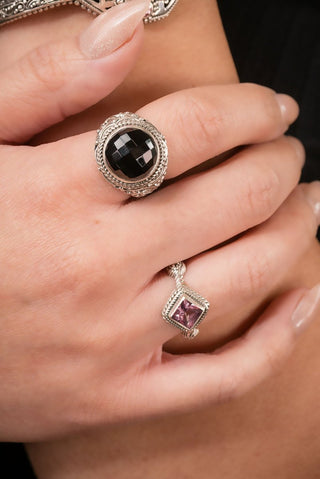 Persistent Hope Ring™ in Black Spinel - Statement - only found at SARDA™