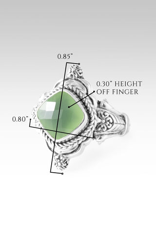 Plan Amidst Suffering Ring™ in Green Chalcedony - Dinner - only found at SARDA™