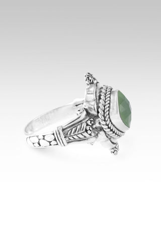 Plan Amidst Suffering Ring™ in Green Chalcedony - Dinner - only found at SARDA™