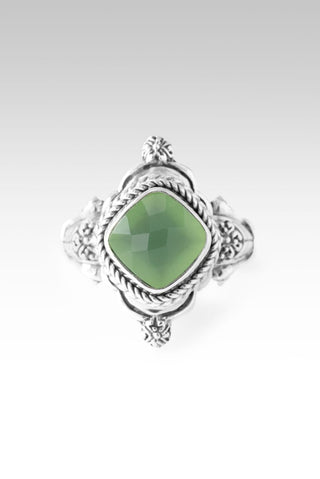 Plan Amidst Suffering Ring™ in Green Chalcedony - Dinner - only found at SARDA™
