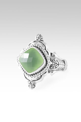 Plan Amidst Suffering Ring™ in Green Chalcedony - Dinner - only found at SARDA™