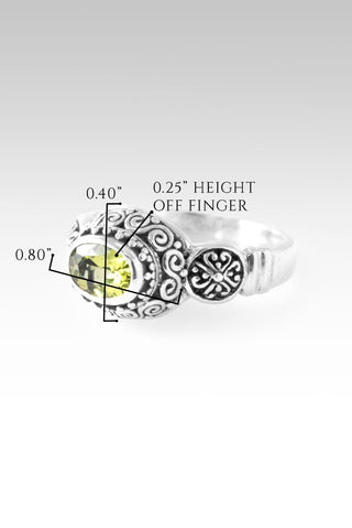Plan Amidst Suffering Ring™ in Peridot - Dinner - only found at SARDA™