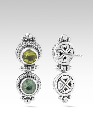Possibilities to Probabilities Earrings™ in Peridot & Mint Kyanite - Stud Dangle - only found at SARDA™