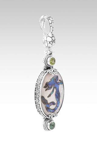Possibilities to Probabilities Pendant™ in Mermaid Abalone Mother of Pearl Quartz, Peridot & Mint Kyanite - Multi Stone - only found at SARDA™