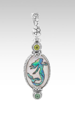 Possibilities to Probabilities Pendant™ in Mermaid Abalone Mother of Pearl Quartz, Peridot & Mint Kyanite - Multi Stone - only found at SARDA™