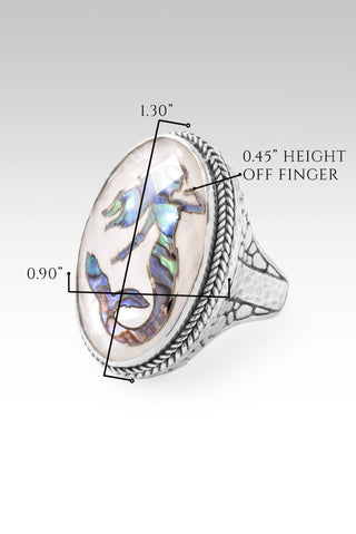 Possibilities to Probabilities Ring™ in Mermaid Abalone Mother of Pearl Quartz - Statement - only found at SARDA™