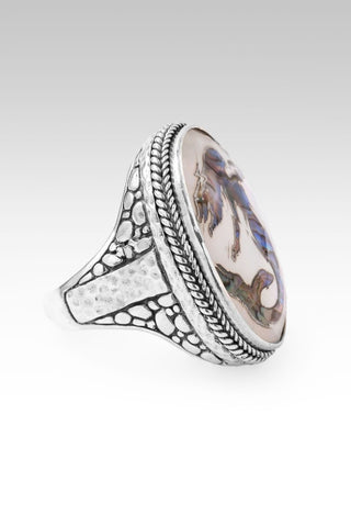 Possibilities to Probabilities Ring™ in Mermaid Abalone Mother of Pearl Quartz - Statement - only found at SARDA™