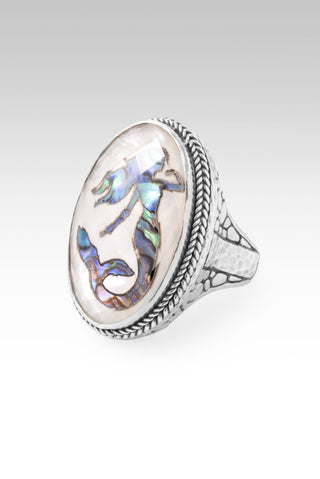 Possibilities to Probabilities Ring™ in Mermaid Abalone Mother of Pearl Quartz - Statement - only found at SARDA™