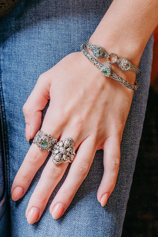Power in Love Cuff Bracelet™ in Novel™ Mystic Quartz - Cuff - only found at SARDA™