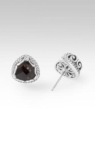 Power In UR Word Earrings™ in Smoky Quartz - Stud - only found at SARDA™