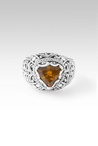 Power Moved Ring™ in Golden Cognac Scapolite - Dinner - only found at SARDA™