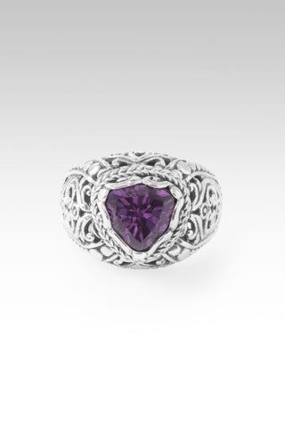 Power Moved Ring™ in Plum Lab Created Sapphire - Dinner - only found at SARDA™