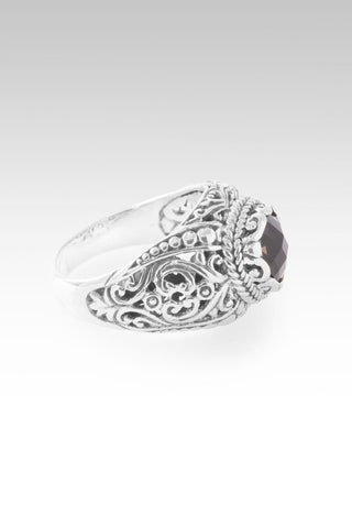 Power Moved Ring™ in Smoky Quartz - Dinner - only found at SARDA™